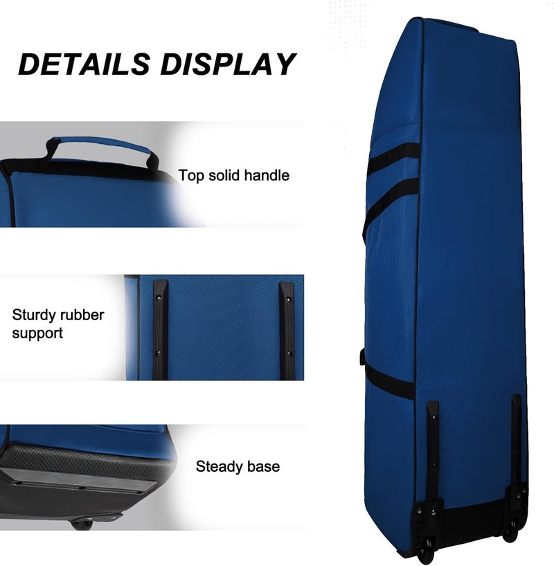 Goloni Golf Travel Bag with Wheels, Golf Travel Case for Airlines, 900D Heavy Duty Oxford Wear-Resistant Soft-Sided - Image 3
